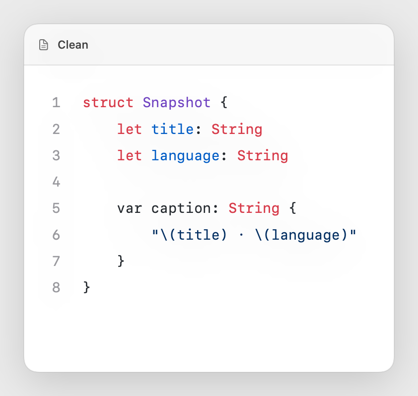 Clean Toolbar preset exported from Oktoshot